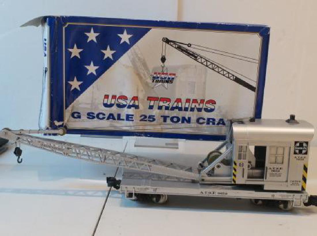 USA TRAINS R1865 SANTA FE 25 TON CRANE CR: (1 of 3)