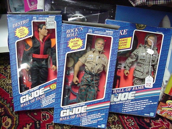 5 Hasbro GI Joe Collector Dolls in Original Boxes: 5 Hasbro GI Joe Collector Dolls in Original Boxes: 1991 Hall of Fame GI Joe Duke, 1992 Cobra Enemy Destro, 1993 Capcom Mr. Bison Street Fighter, 1992 Hall of Fame Rock and Roll GI Joe, 1997 Classic Co