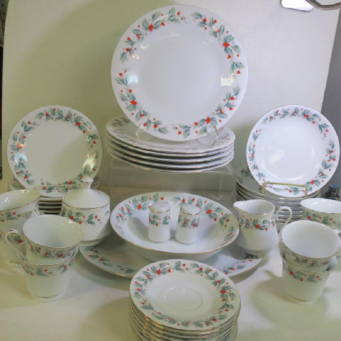 Set of China Pearl Dinnerware in the "NOEL" Pattern