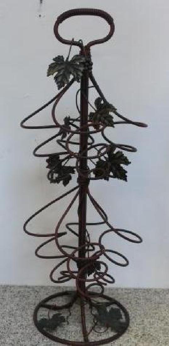 Metal Grape Vine Floor Standing Wine Rack