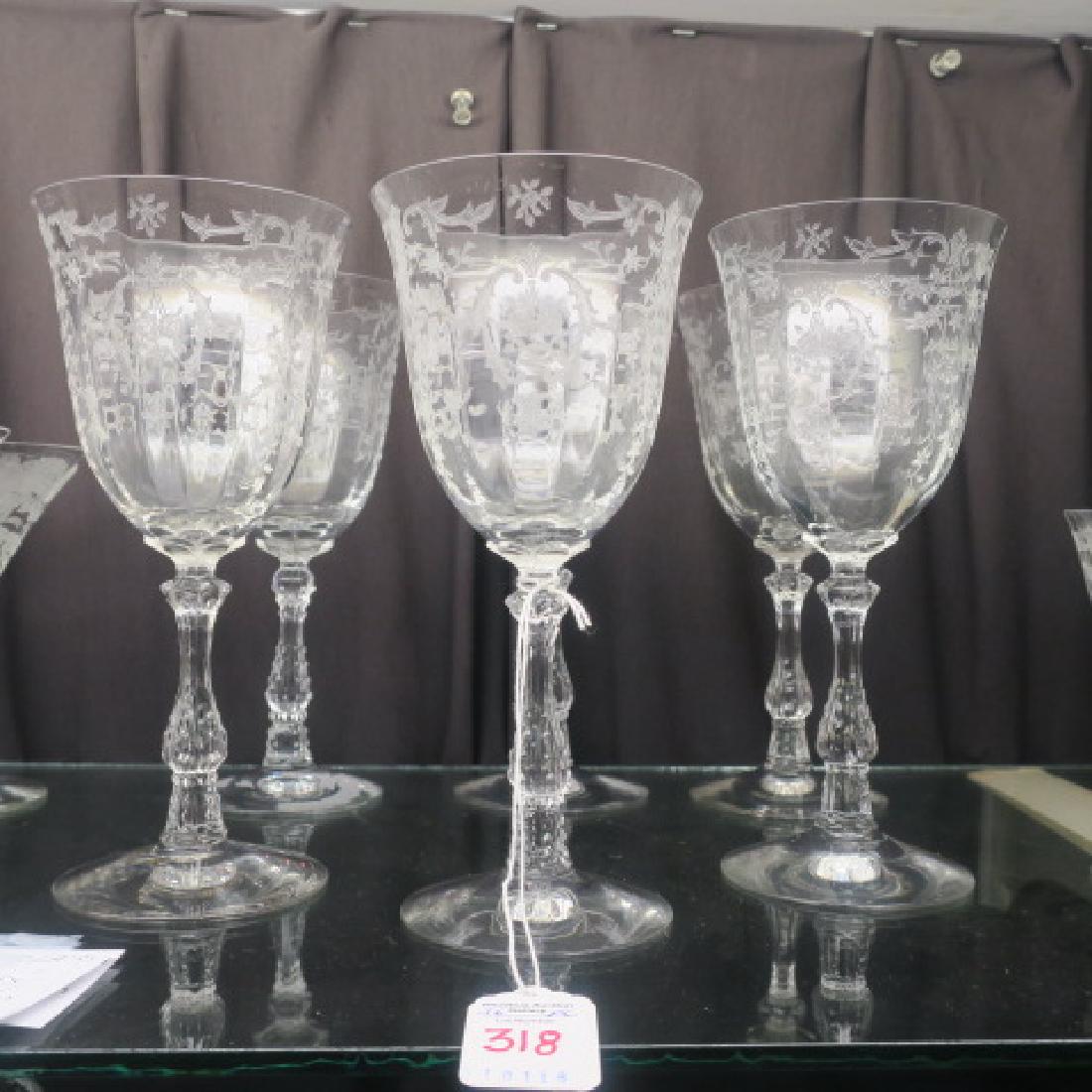 FOSTORIA "NAVARRE" Crystal Stems, 32 Pcs Plus