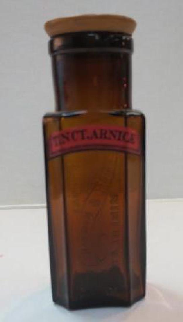 Amber Apothecary Bottle; CULVERWELL & HAWKINS: (1 of 4)