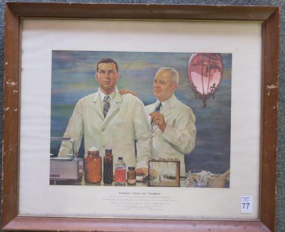 PHARMACY TODAY & TOMORROW Print, Robert A Thom, 1956: (1 of 3)