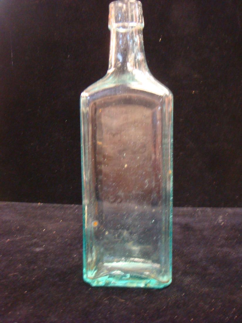 Antique SCOTT'S EMULSION Green Tinted Glass Bottle (1 of 4)