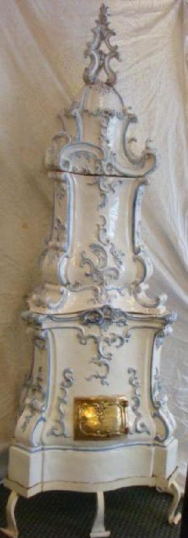 Handcrafted Delft Style Faience Stove: (1 of 6)