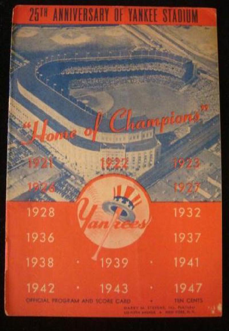1948 NEW YORK YANKEES OFFICIAL PROGRAM & SCORE CARD: (1 of 4)