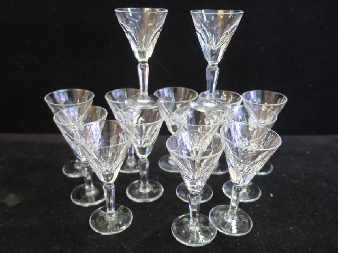 Fourteen WATERFORD Crystal  "Sheila"  Liquor Stems: (1 of 3)