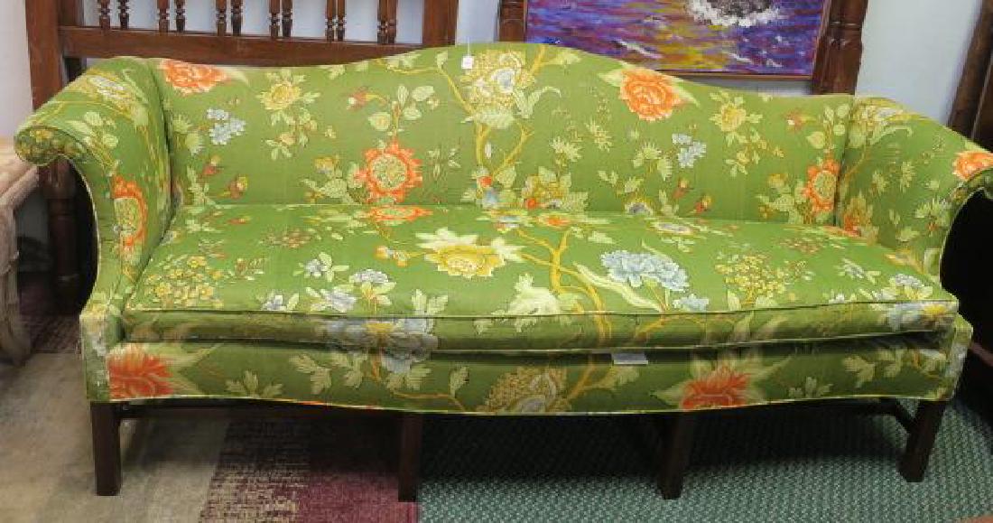 Baker Furniture Chippendale Style Camelback Sofa: (1 of 4)