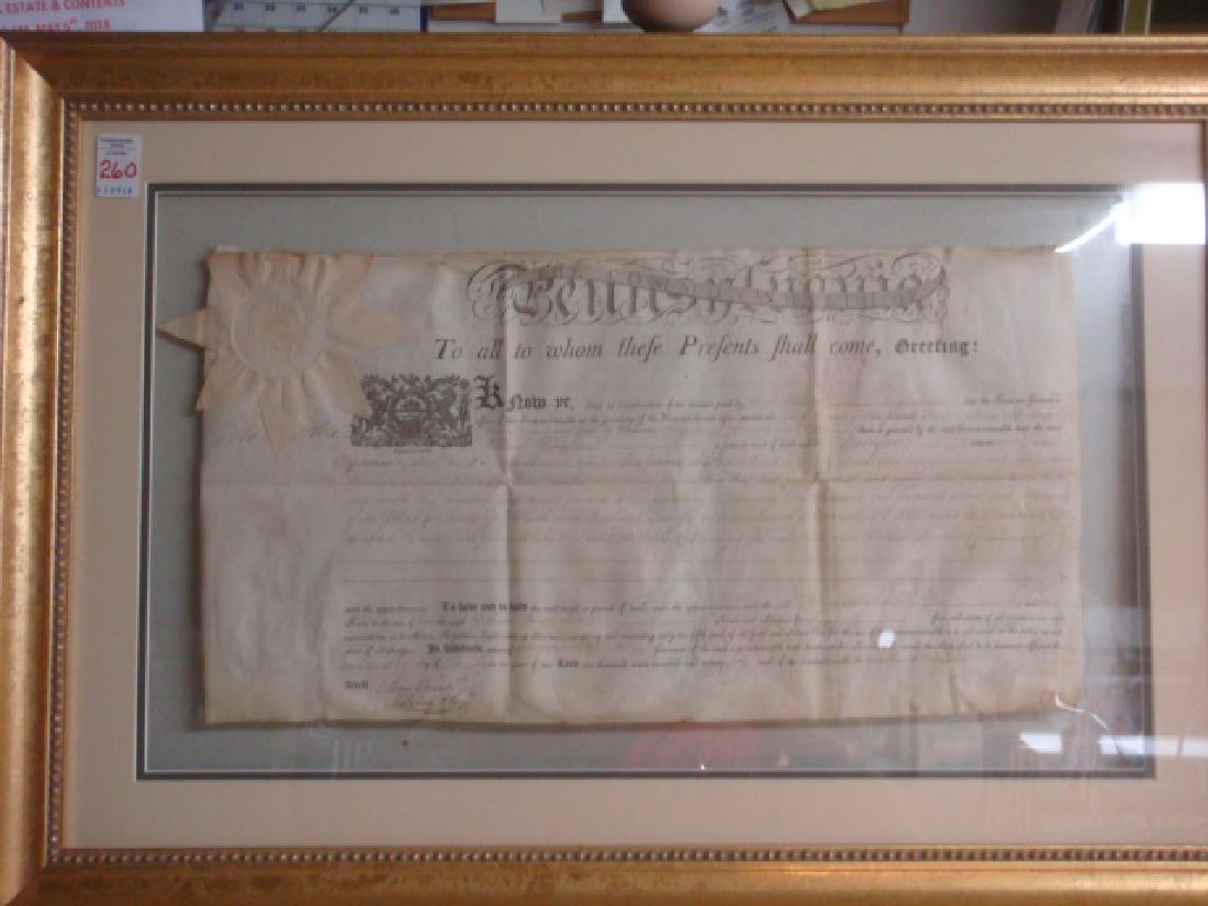 PENNSYLVANIA LAND GRANT, WILLIAM BINGHAM, 1794: (1 of 4)