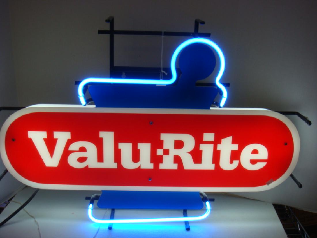 VALU-RITE Pharmacy Hanging Neon Sign: (1 of 4)