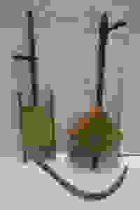 Two Primitive Ethiopian Masenqo Musical Instruments: