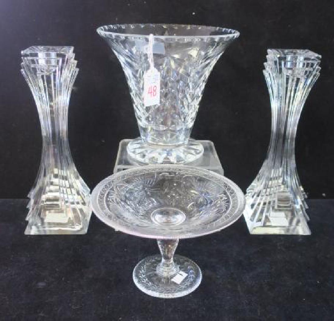 Four Pieces of Fine Crystal Items