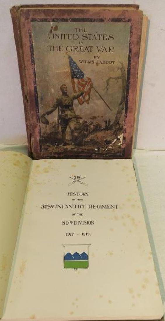 HISTORY OF 318 INFANTRY REGIMENT, 1917-1918:: HISTORY OF 318 INFANTRY REGIMENT, 1917-1918: History of Regiment Preparing to go to France, Lists of Soldier Sent, Battles in France, Lists of Causalities, Pictures and Maps. Some Foxing. With US in t