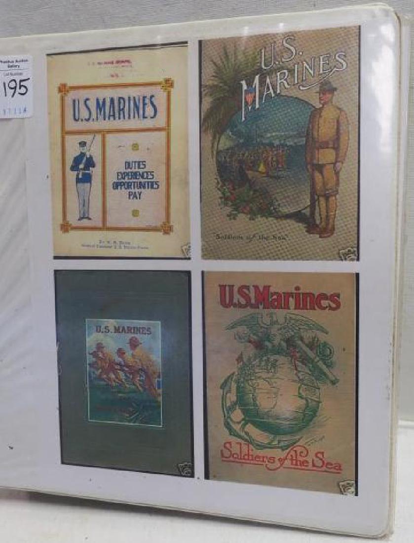 US Marine Corps, Ephemera 1916-1950:: US Marine Corps, Ephemera 1916-1950: Two Copies 7th Regiment Newsletter Cuba 1917, Letter Marine Det. TIENSTSIN CHINA, Postcards, Photos, Letters and Notes. Marines in Action. (200-500)