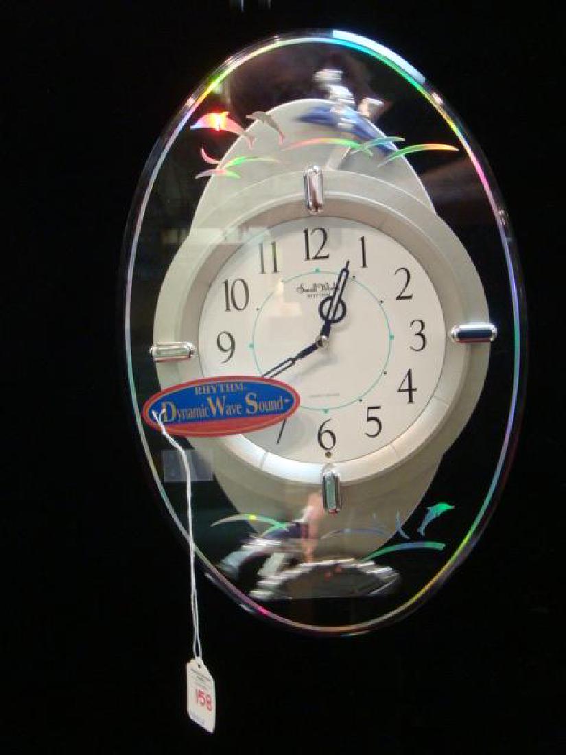 Small World Rhythm Dolphin Musical Wall Clock