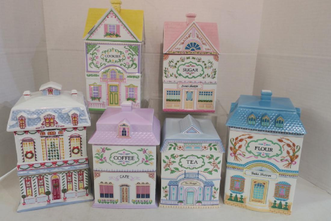The LENOX Village 5 Piece Canister Set, Cookie Jar