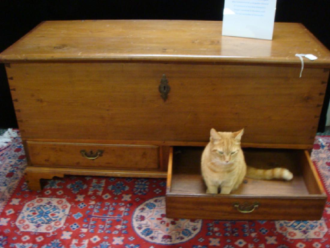 Gen. JOHN STARK Walnut 18th Century Blanket Chest:: Gen. JOHN STARK Walnut 18th Century Blanket Chest: Reputed to Be Property of BG John Stark of New Hampshire, Revolutionary War Hero of Battles of Bunker Hill & Bennington. Provenance Included. Fantast