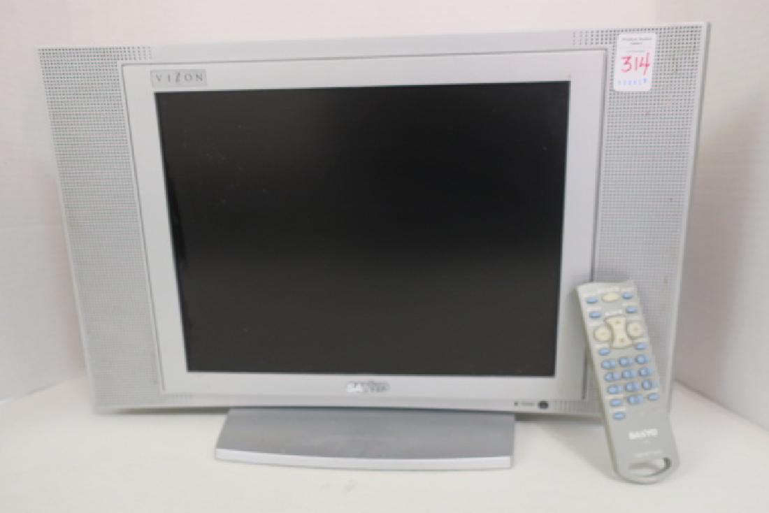SANYO VIZON 15" TV/MONITOR, MODEL CLT1554:: SANYO VIZON 15" TV/MONITOR, MODEL CLT1554: With Remote and 12 Volt Adapter. MTS Reception, 1024x768 Resolution, 2 Internal Speakers, Flat Panel Screen. 120V, 60HZ. 20"W X 13"T, Weight 13lb. (80-200)