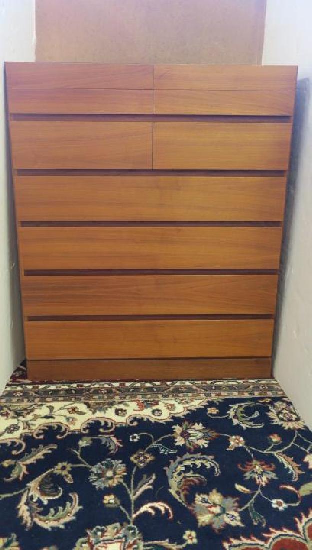 Vintage Danish ARNE WAHL IVERSEN 10 Drawer Dresser:: Vintage Danish ARNE WAHL IVERSEN 10 Drawer Dresser: Made for VINLE MOBLERFABRIK CA 1960, Mid-Century Modern "Made In Denmark" Piece. Well Made Walnut Dresser with Smooth Sliding Drawers. 36"x 43 1/2"x