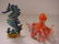 Two Enameled and Jeweled Sea life Trinket Boxes: