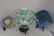 Eight Pc. Hand Painted Ceramics and Glass Bowl: - 2
