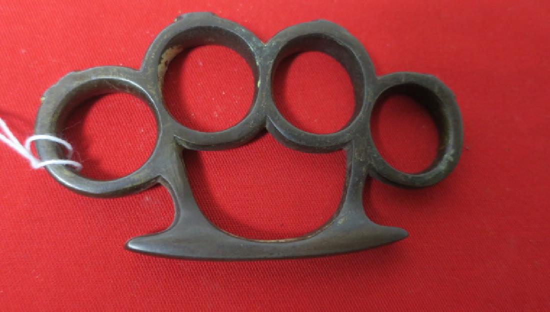Classic Style BRASS KNUCKLES:: Classic Style BRASS KNUCKLES: 4 3/4" x 2 7/8". (50-150)