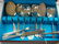 Six Assorted Sterling Silver Servers, Carving Set: