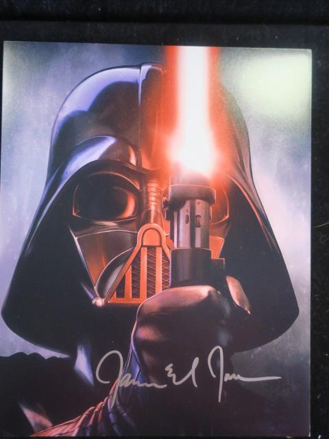 JAMES EARL JONES, Autographed 8X10 Photo:: JAMES EARL JONES, Autographed 8X10 Photo: Picture of Darth Vader Autographed by James Earl Jones: (50-100)