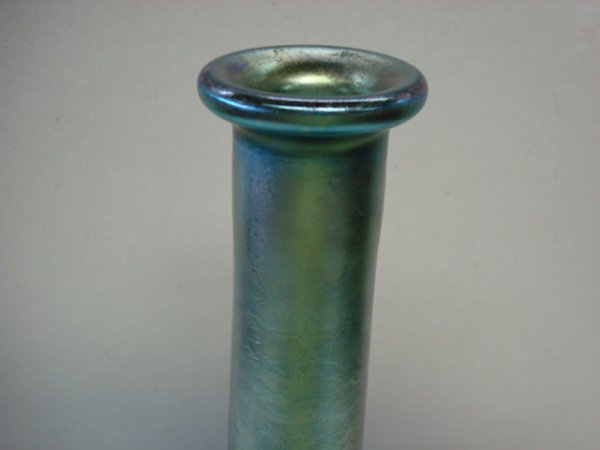 DURAND Blue Lustre Vase - 2
