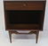 Cherry Mid-Century Modern Long Dresser & End Table: - 2