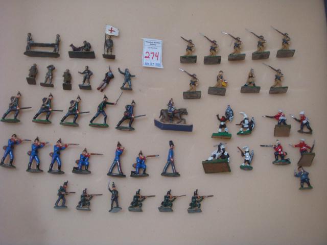 Forty Six 25MM Hand painted Model Soldiers:: Forty Six 25MM Hand painted Model Soldiers: 10 Zulus and British Soldiers, Six British Light Infantry, Nine Marching Confederates, Twelve Prussian Infantry CA 1870, Three Piece Medical Team with Stret