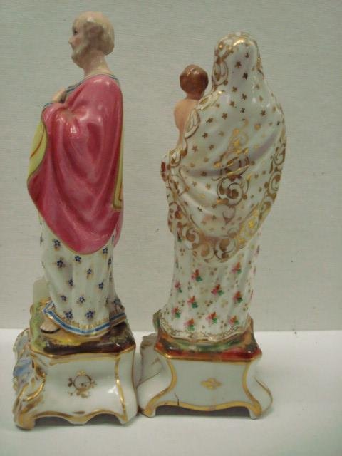 Hand painted Porcelain Figurines of the Holy Family - 5