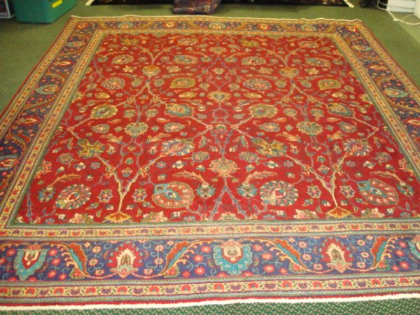 Hand Loomed Wool Tabriz Persian Rug