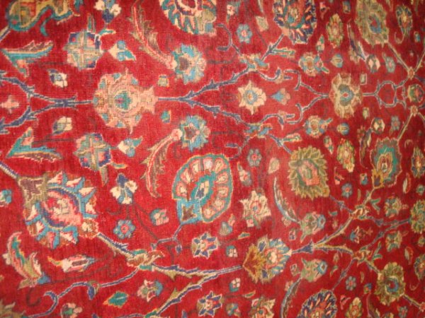 Hand Loomed Wool Tabriz Persian Rug - 3