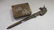 Antique German Brass Stamp Box, Letter Opener, Clips: - 4