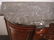 Elegant Mahogany Buffet with Grey/Black Marble Top: - 2