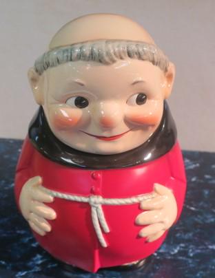 GOEBEL, CARDINAL TUCK (Red) COOKIE JAR:: GOEBEL, CARDINAL TUCK (Red) COOKIE JAR: 10" Tall in Original Packaging, Goebel Germany Mark. Excellent Unused Condition. (400-600)