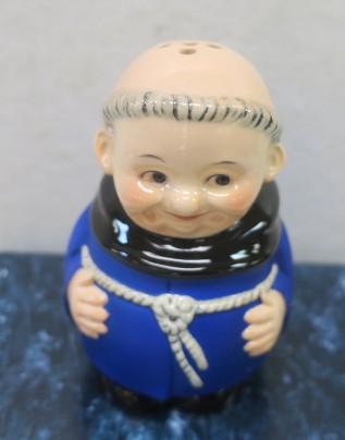 GOEBEL Blue FRIAR TUCK Sugar Shaker:: GOEBEL Blue FRIAR TUCK Sugar Shaker: Goebel Mark TMK 7 Painters Mark Dm. In Original Packaging. (60-120)