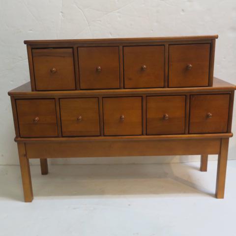 Nine Drawer Cherry C.D. Stand: (1 of 3)