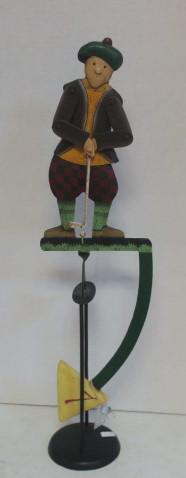 Folk Art SKYHOOK Rocking Balance Golfer: (1 of 3)