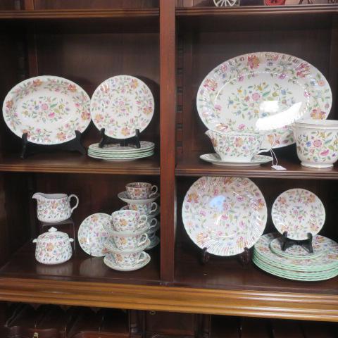 MINTON "Haddon Hall" Dinnerware, 39 Pieces: (1 of 5)