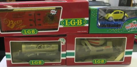 LGB Model Train Set; Four Cars in Boxes: (1 of 4)