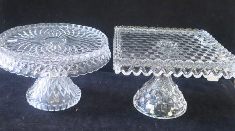 FOSTORIA American and Other Cake Stands: (1 of 5)