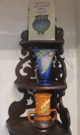 Two Roseville Pottery Vases Plus Price Guide: (1 of 4)