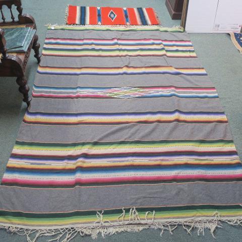 Native American Style Wool Blanket and Runner: (1 of 3)