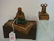Austria Bronze Figural Cigarette Box, Matchbox Ho