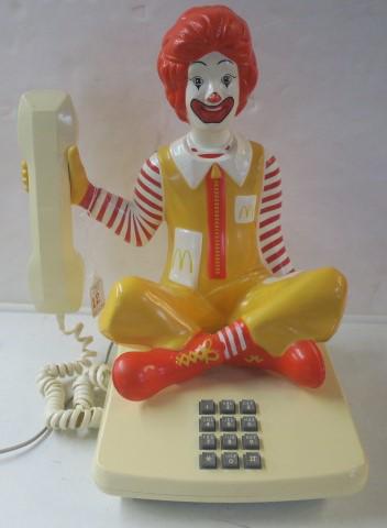 Rare 1980's Sitting Ronald McDonald Vintage Telephone: (1 of 6)