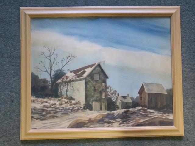 Landscape Watercolor by ROBERT BURNELL: (1 of 3)