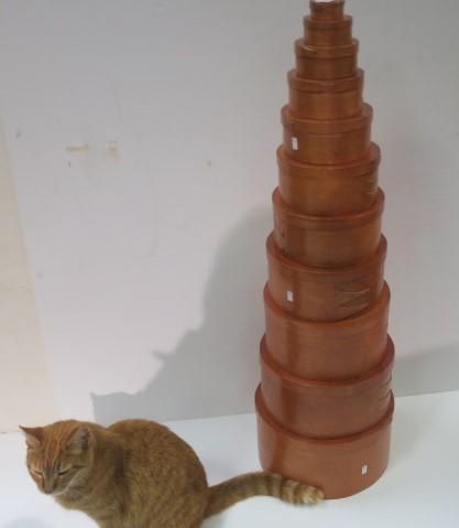 Eleven SHAKER Stacking Boxes: (1 of 5)