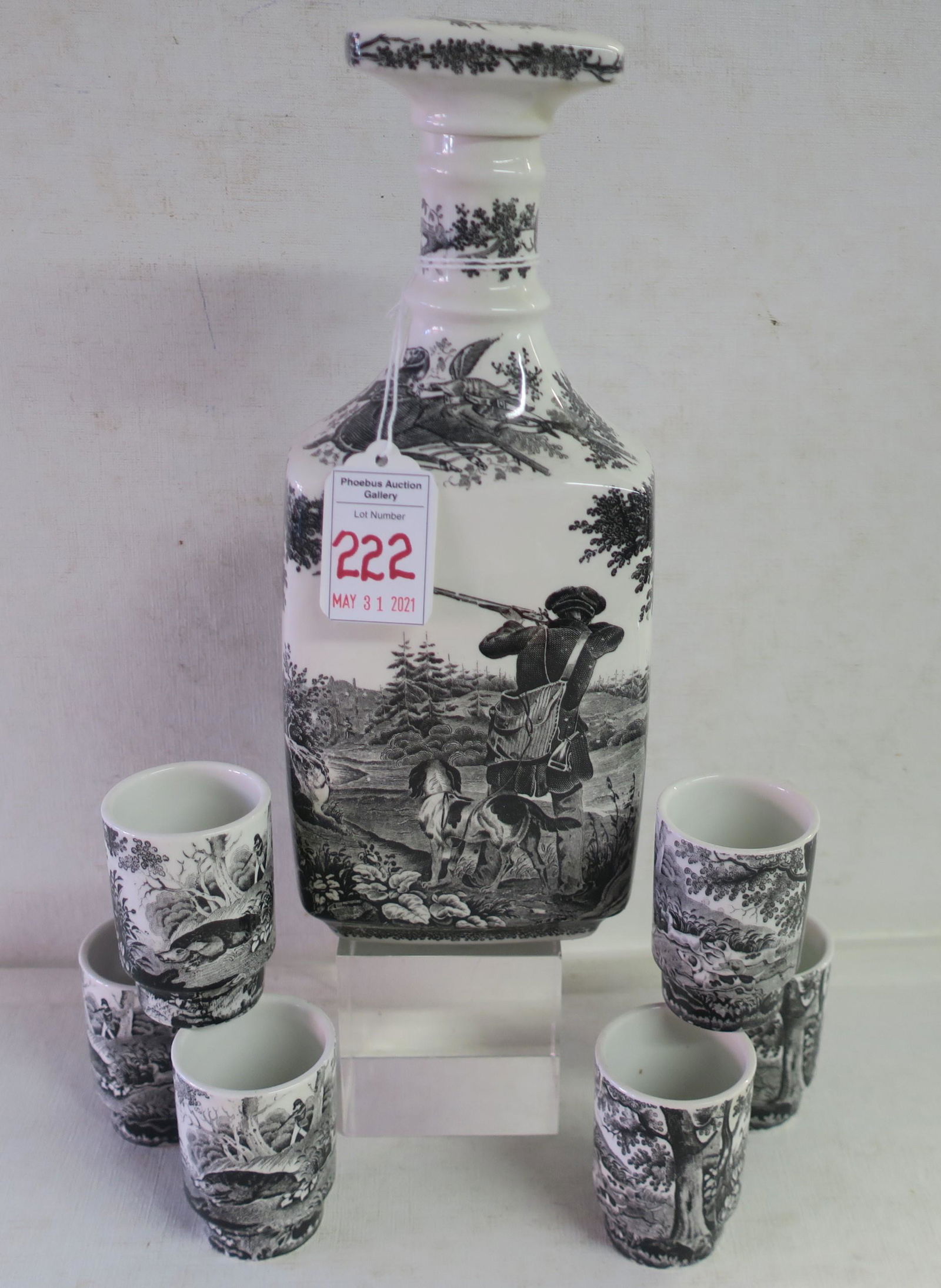 VILLEROY & BOCH Mettlach "Artemis" Decanter Set: (1 of 4)